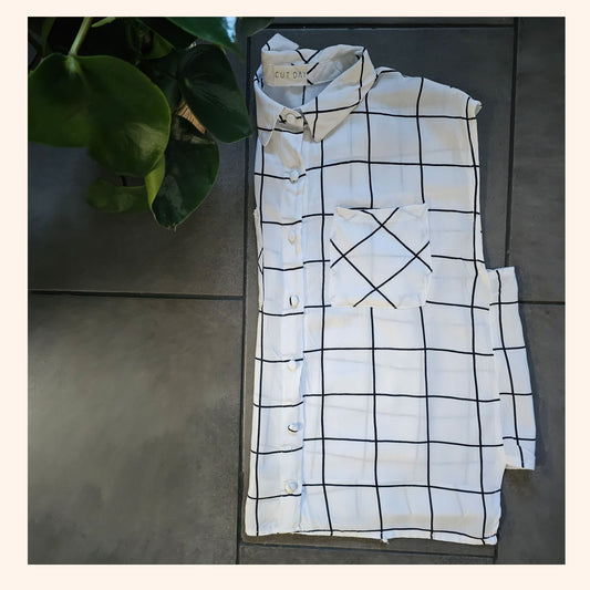 Cut Day Edit: Sleeveless Check Shirt